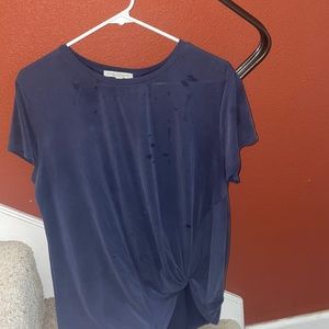 Dark Blue Tie Tee